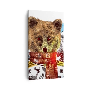 Cuadro sobre lienzo - Impresión de Imagen - Así paso yo el invierno - 45x80 cm