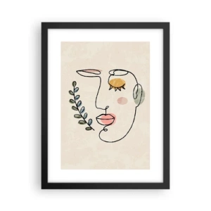 Póster en marco negro - Calma encontrada - 30x40 cm