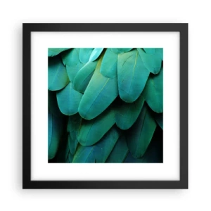 Póster en marco negro - La precisión de la naturaleza  - 30x30 cm