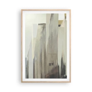 Póster en marco roble claro - Un sueño de ciudad - 61x91 cm