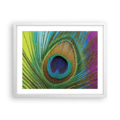 Póster en marco blanco - Cara a cara - 50x40 cm