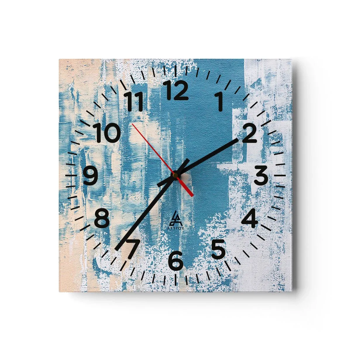 Reloj de pared - Reloj de vidrio - A través de un carámbano - 40x40 cm