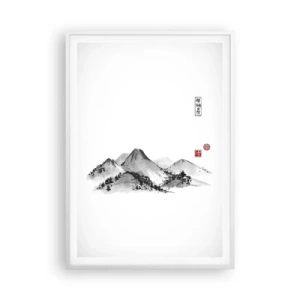 Póster en marco blanco - Más allá de lo lejano - 70x100 cm