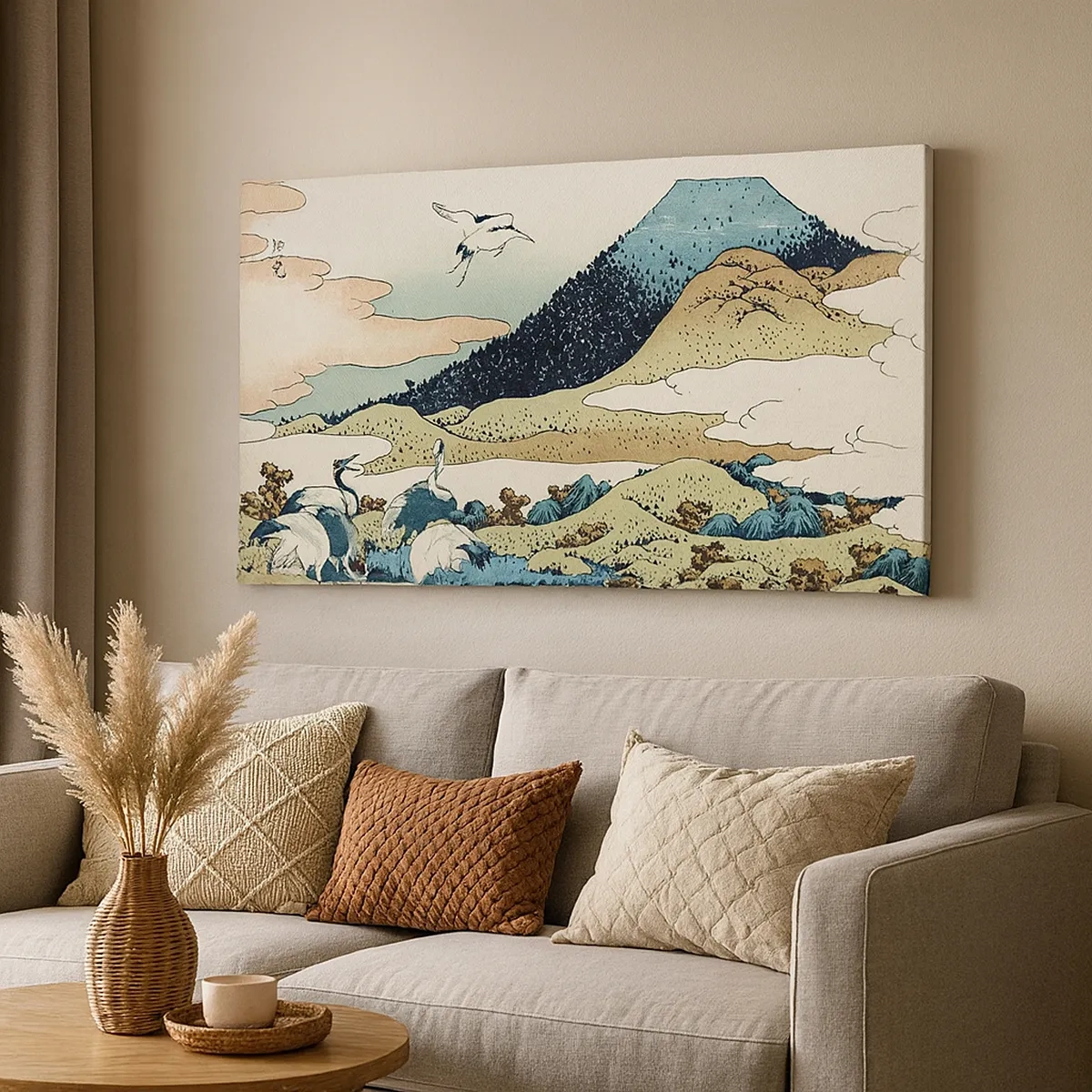 Cuadro sobre lienzo - Impresión de Imagen - Alma japonesa - 30x30 cm