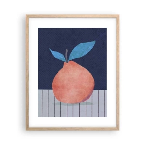 Póster en marco roble claro - Convexidad y plano - 40x50 cm