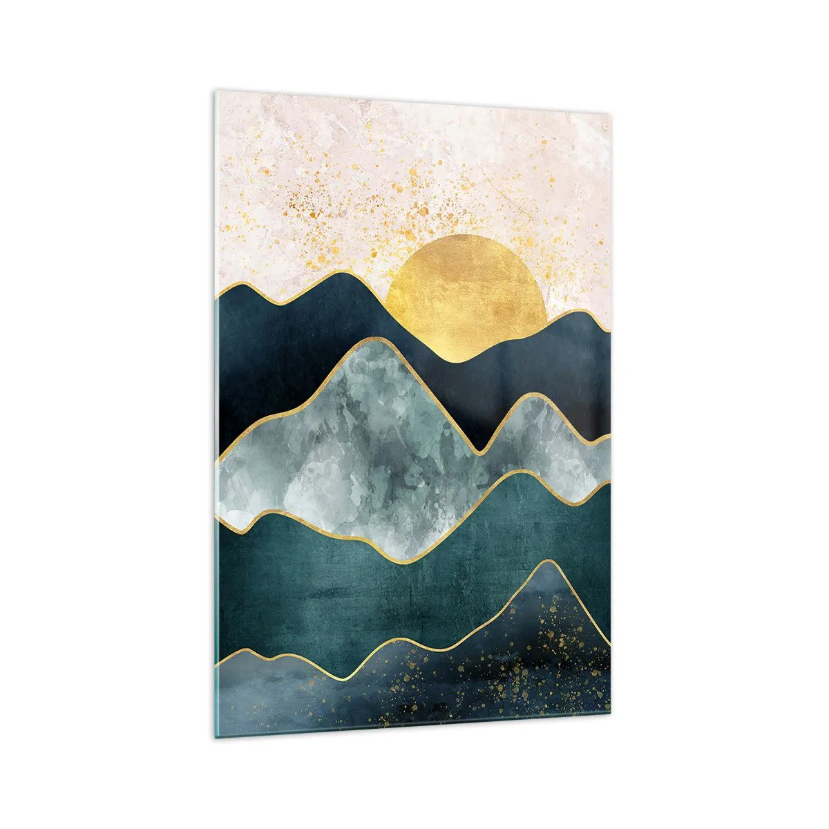 Cuadro sobre vidrio - Impresiones sobre Vidrio - Más allá de las siete montañas - 70x100 cm