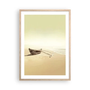 Póster en marco roble claro - Un recuerdo de los mares del sur - 50x70 cm