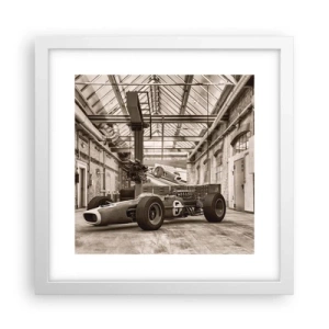 Póster en marco blanco - El descanso del vencedor - 30x30 cm