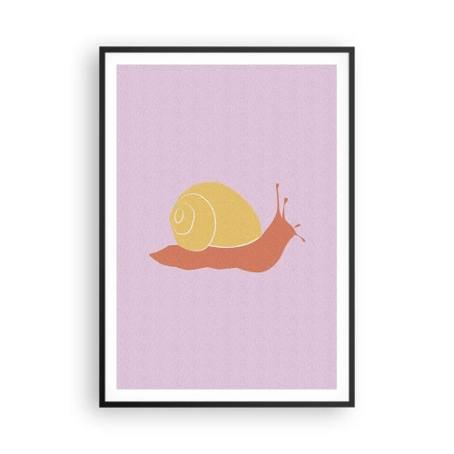 Póster en marco negro - No hay prisa - 70x100 cm