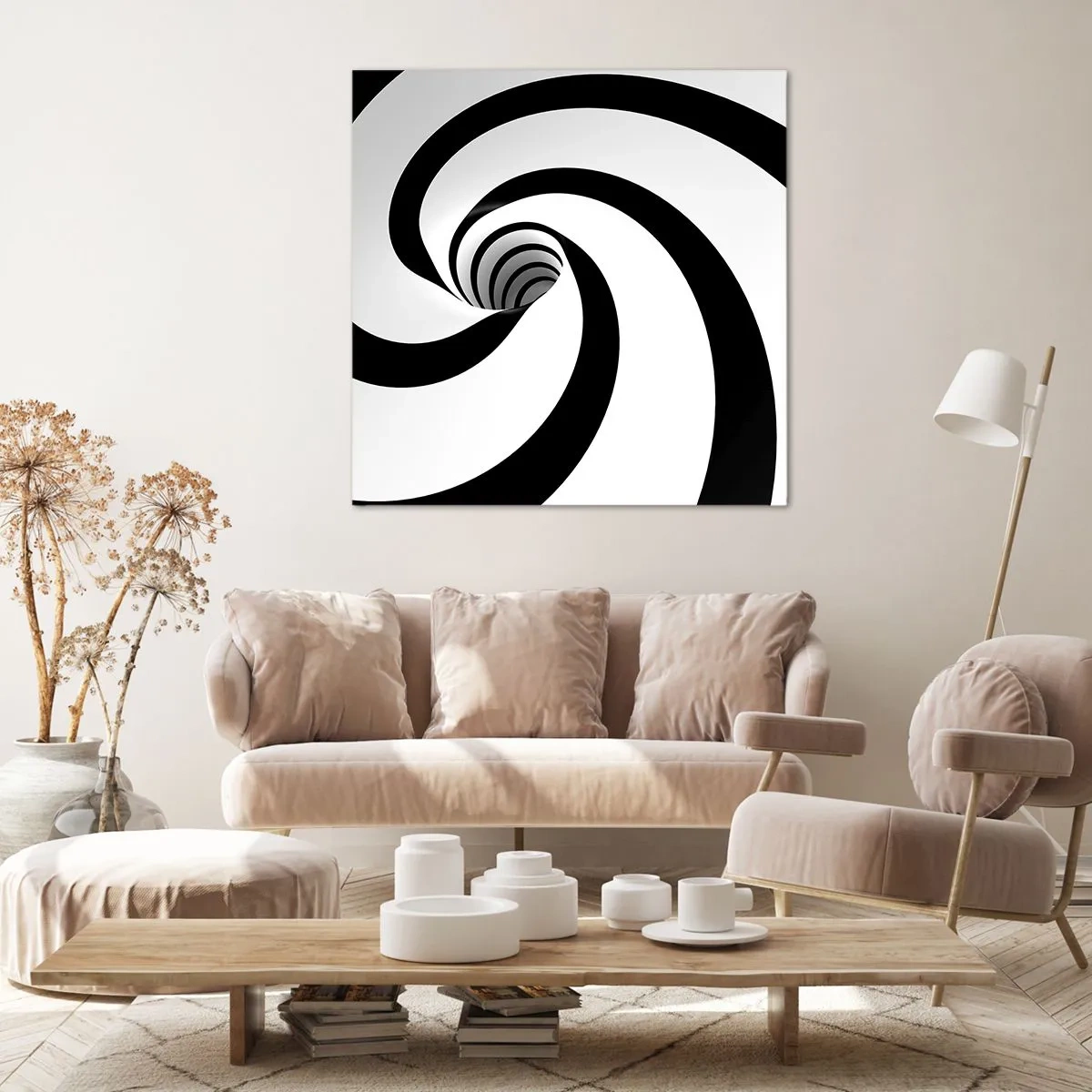 Cuadro sobre lienzo - Impresión de Imagen - ¿Ceder al torbellino? - 50x50 cm