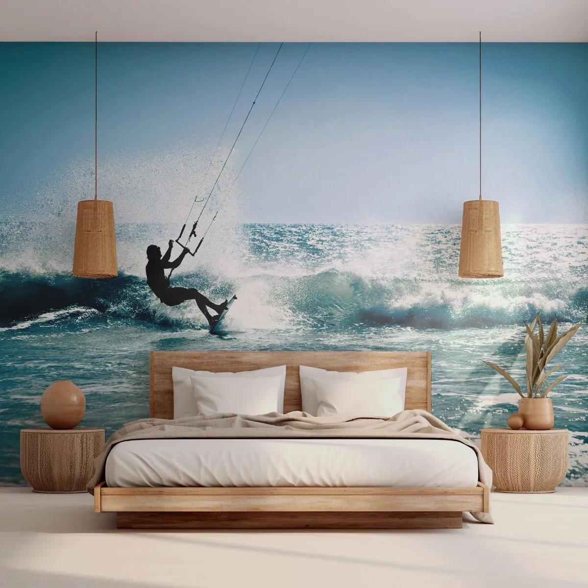 Fotomural Autadhesivo Deluxe Sticker - Déjate llevar - Deporte, Surf de vela, Mar - 200x140 cm