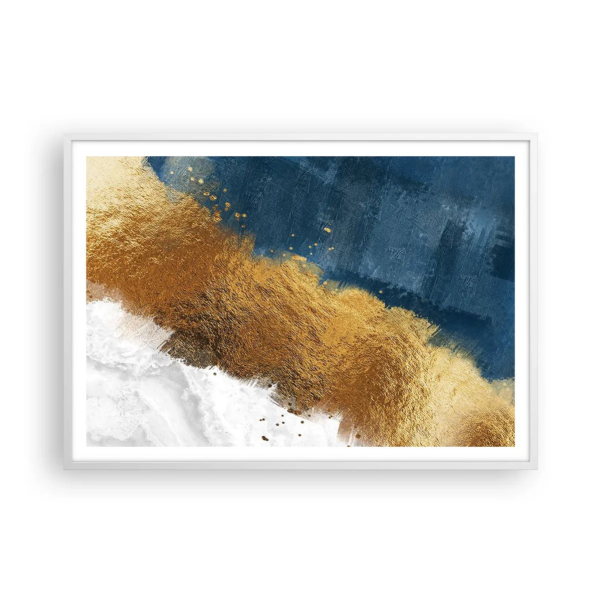 Póster en marco blanco - Los colores del verano - 100x70 cm