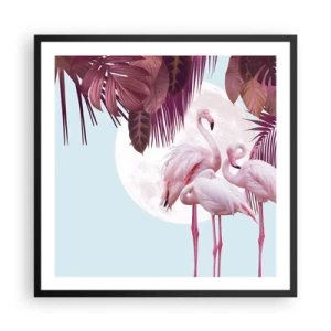 Póster en marco negro - La grandeza de las aves - 60x60 cm