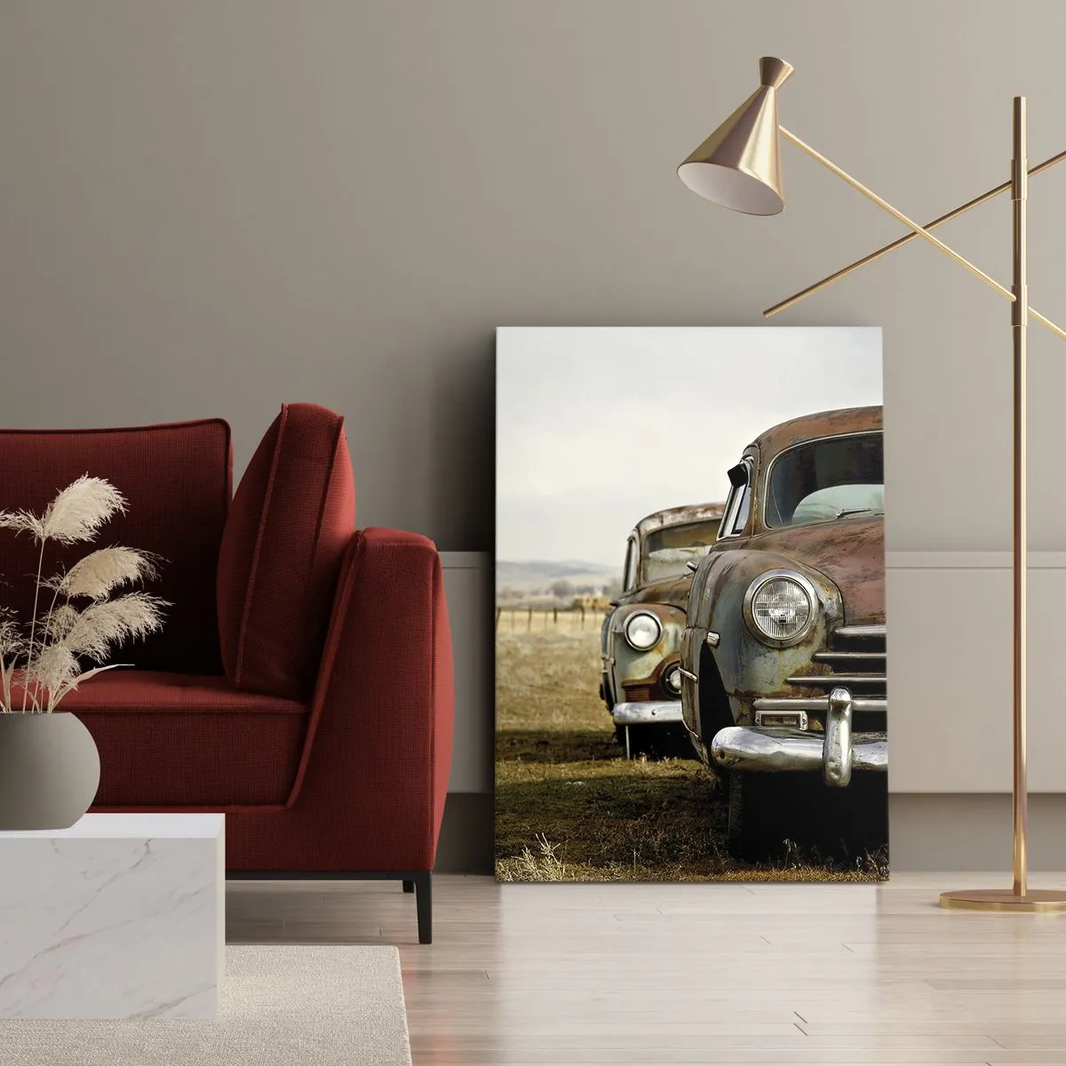 Cuadro sobre lienzo - Impresión de Imagen - Un merecido descanso - 45x80 cm