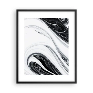 Póster en marco negro - Combinando opuestos - 40x50 cm