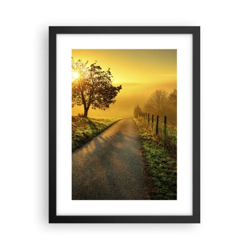 Póster en marco negro - Tarde melosa - 30x40 cm