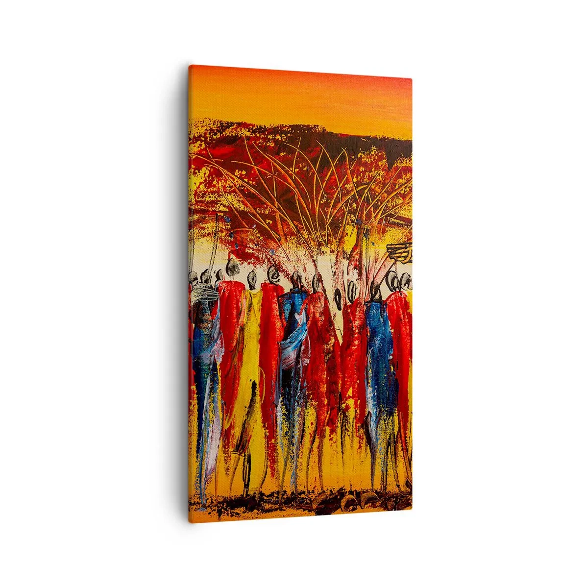 Cuadro sobre lienzo - Impresión de Imagen - Allí, allí, allí van - 55x100 cm