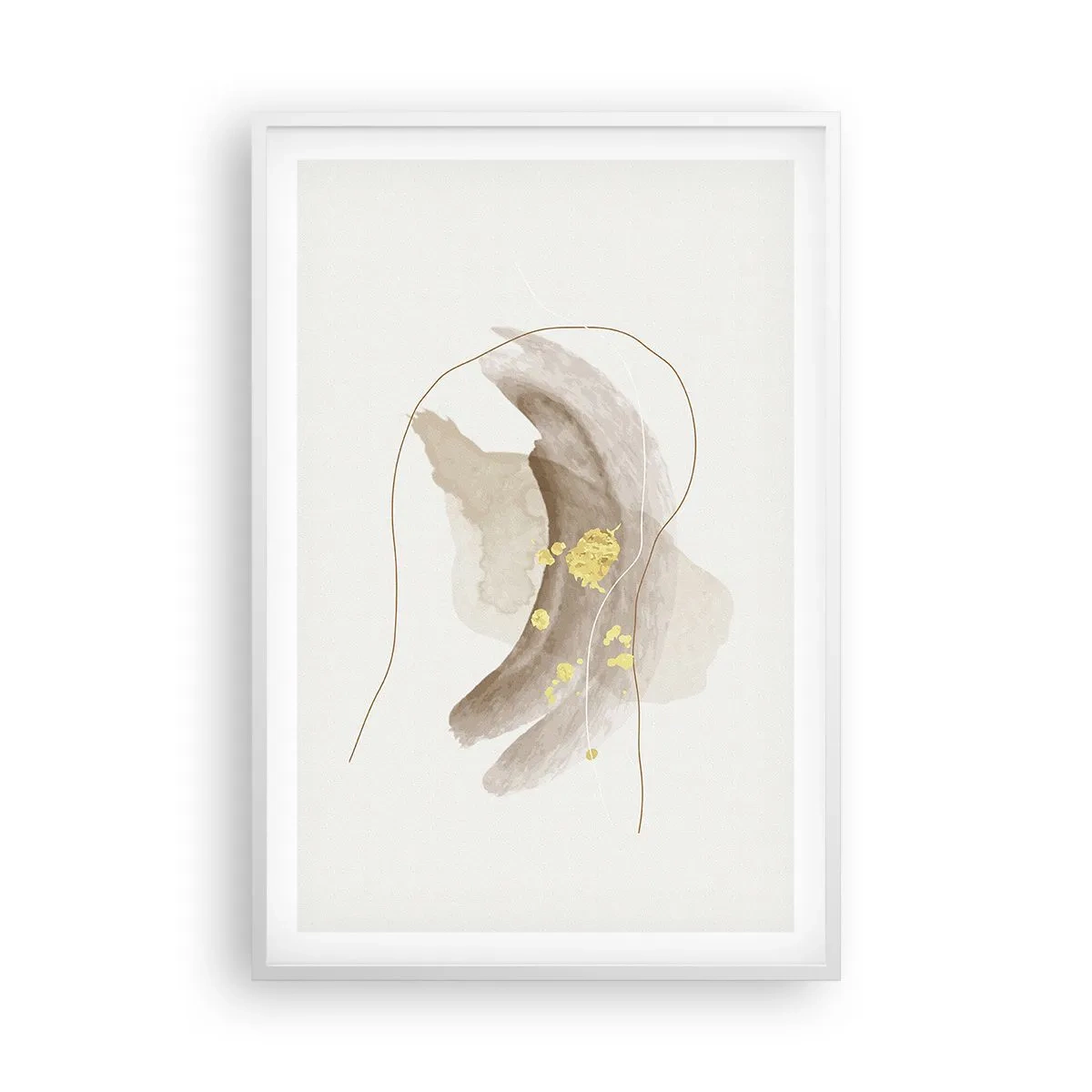 Póster en marco blanco - Encontrado en el espacio - 61x91 cm