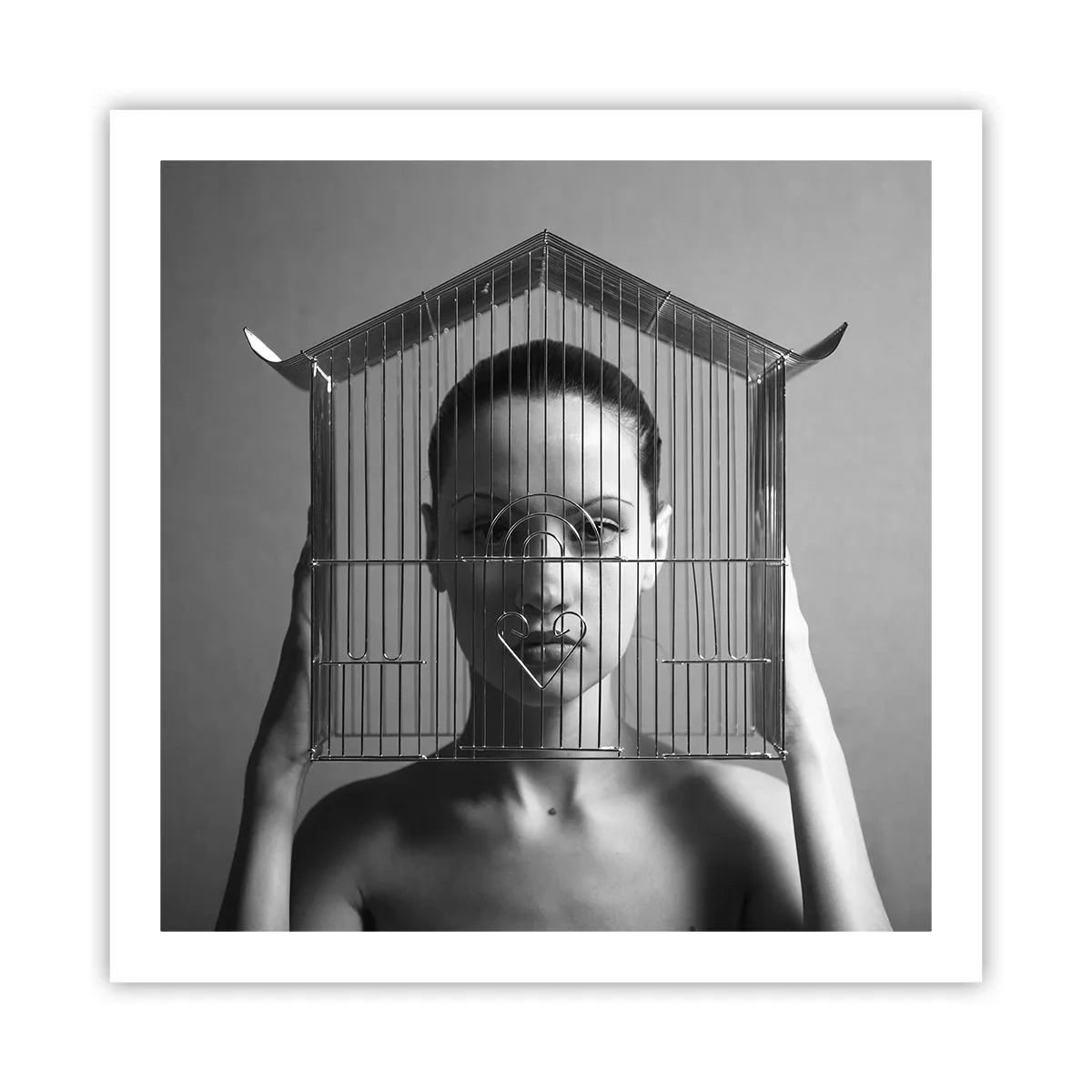 Póster - Un retrato algo surrealista - 60x60 cm