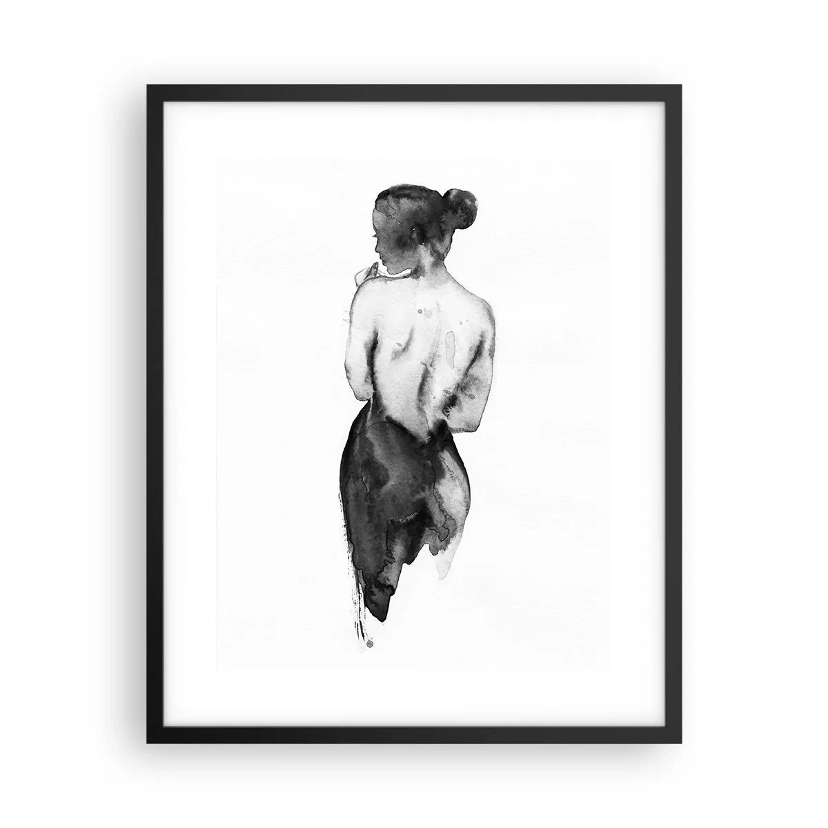 Póster en marco negro - Sin ella el mundo deja de tener sentido - 40x50 cm