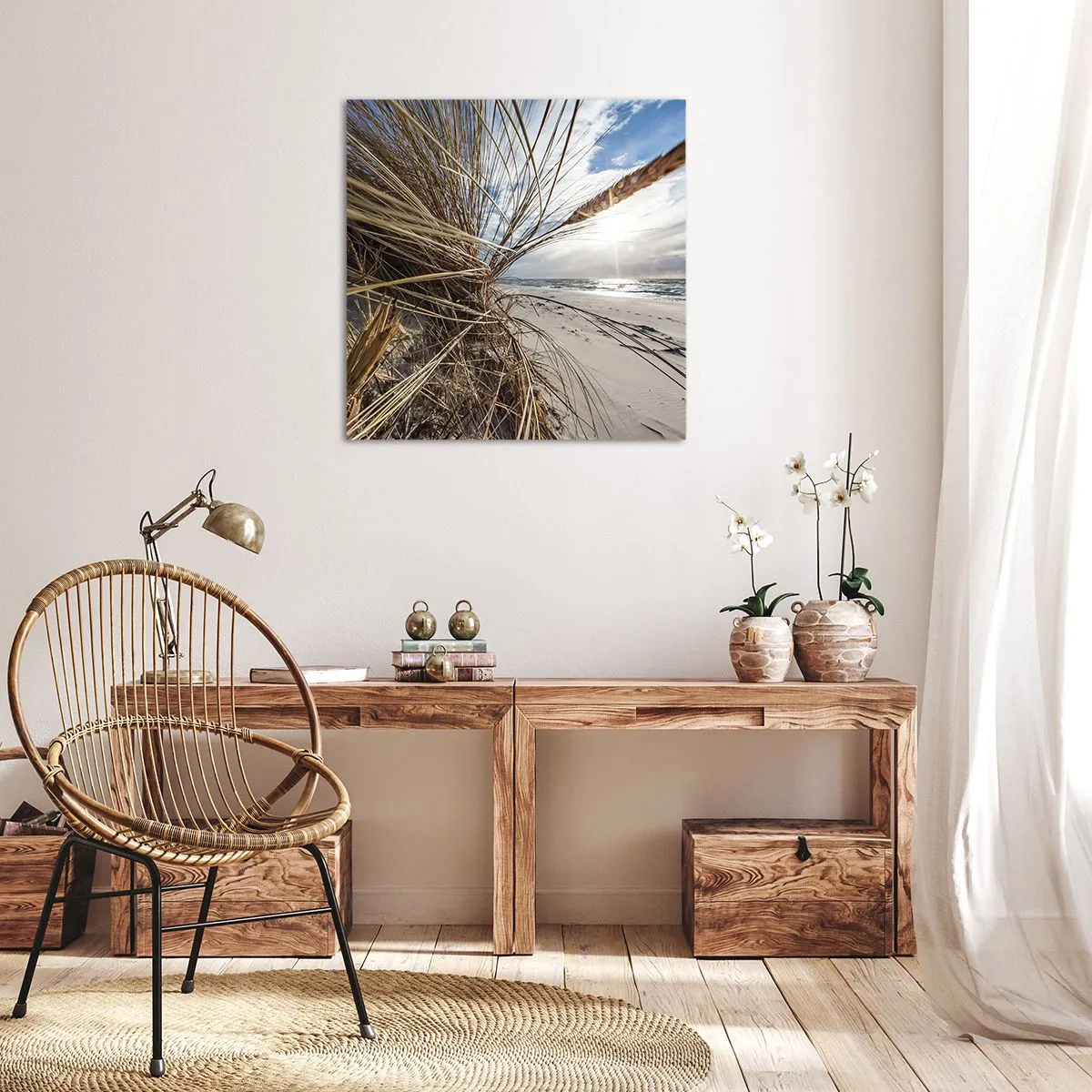 Cuadro sobre lienzo - Impresión de Imagen - Una reunión de los elementos - 30x30 cm