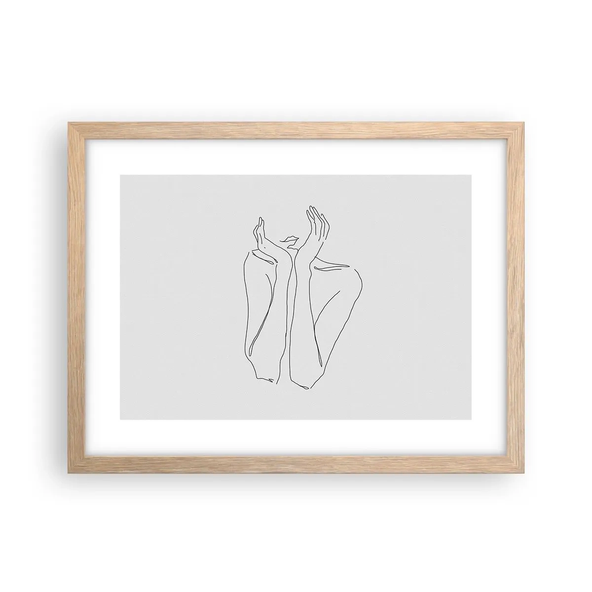 Póster en marco roble claro - Con qué sueñan las mujeres - 40x30 cm