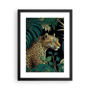Póster en marco negro - El anfitrión en la jungla - 30x40 cm