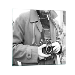 Cuadro sobre vidrio - Impresiones sobre Vidrio - En estilo retro - 50x50 cm