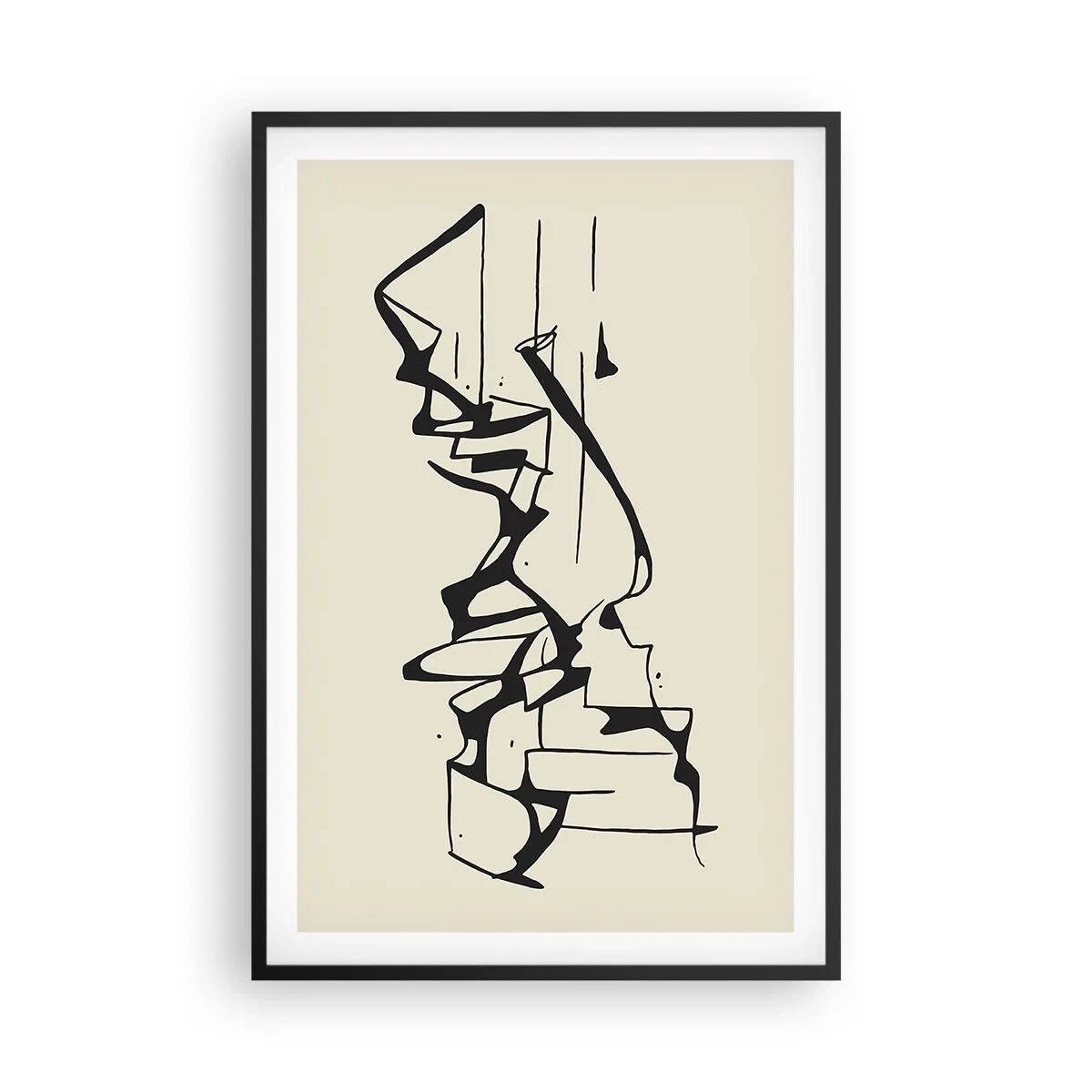 Póster en marco negro - Tal vez sea un paisaje - 61x91 cm