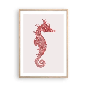 Póster en marco roble claro - Una intrincada creación - 50x70 cm