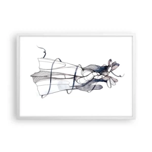 Póster en marco blanco - Un estudio sobre el contacto - 70x50 cm