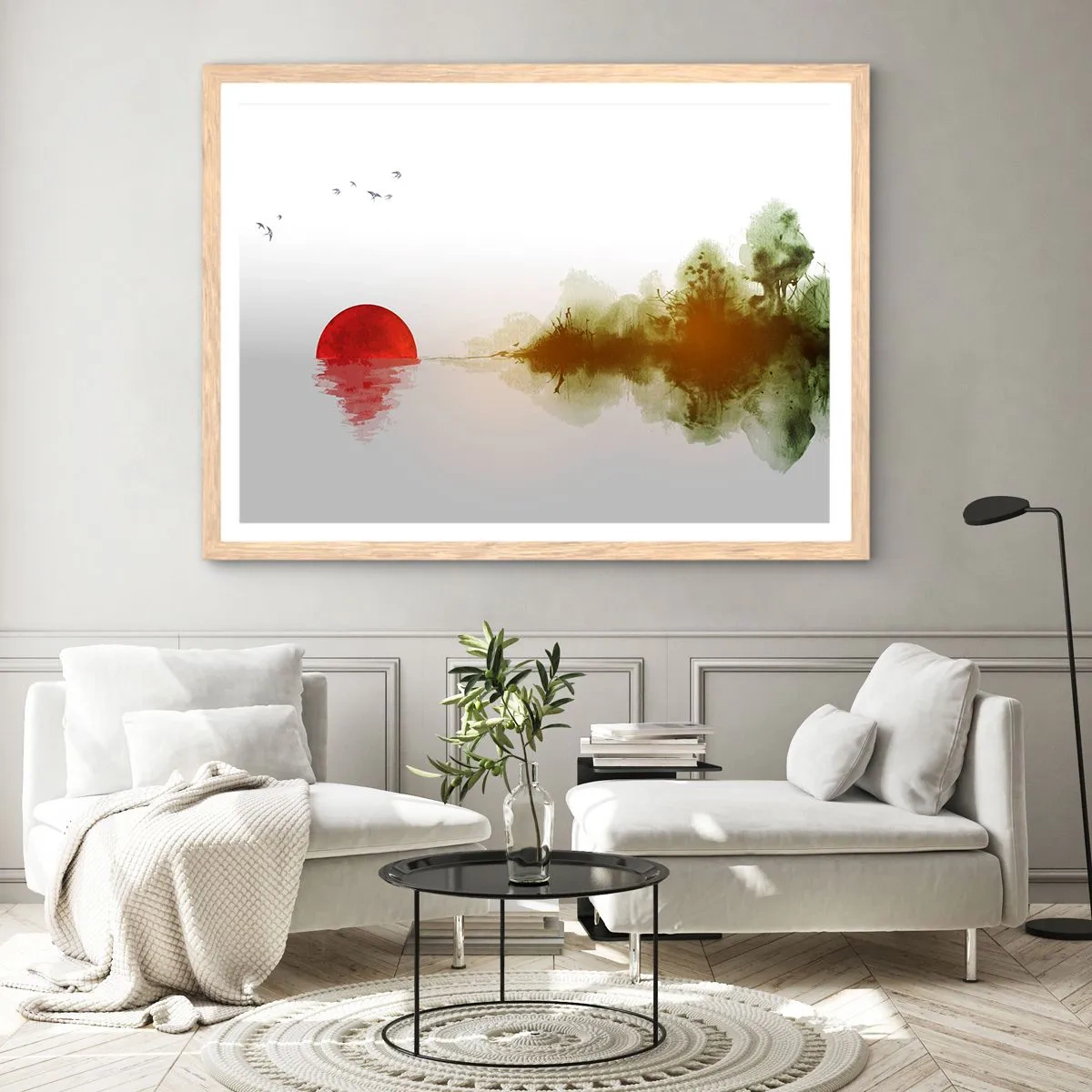 Póster en marco roble claro - Una promesa de paz - 50x40 cm