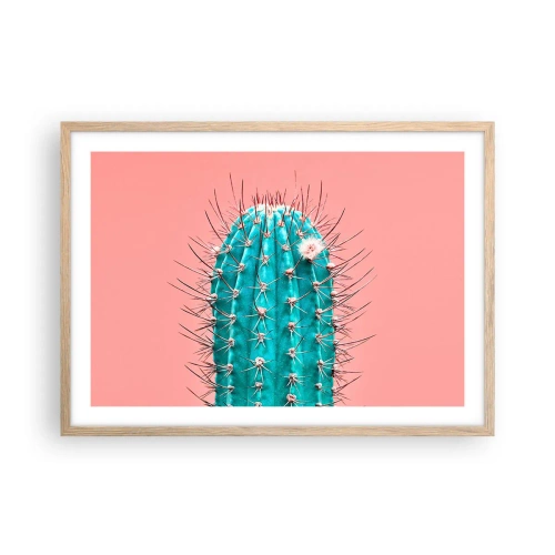 Póster en marco roble claro - Se mira, pero no se toca - 70x50 cm