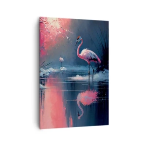 Cuadro sobre lienzo - Impresión de Imagen - Un retiro de aves - 70x100 cm