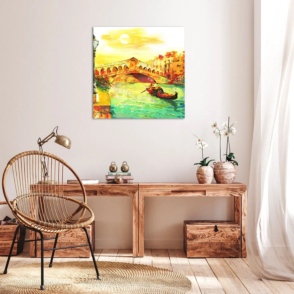 Cuadro sobre lienzo - Impresión de Imagen - Peregrinación de los amantes - 70x70 cm