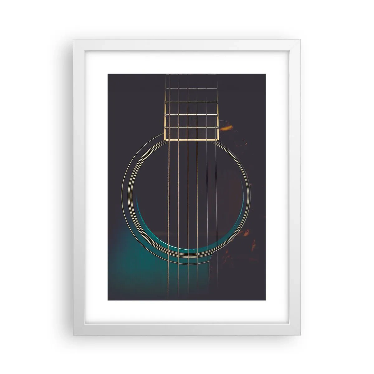 Póster en marco blanco - Un momento antes de que suene - 30x40 cm