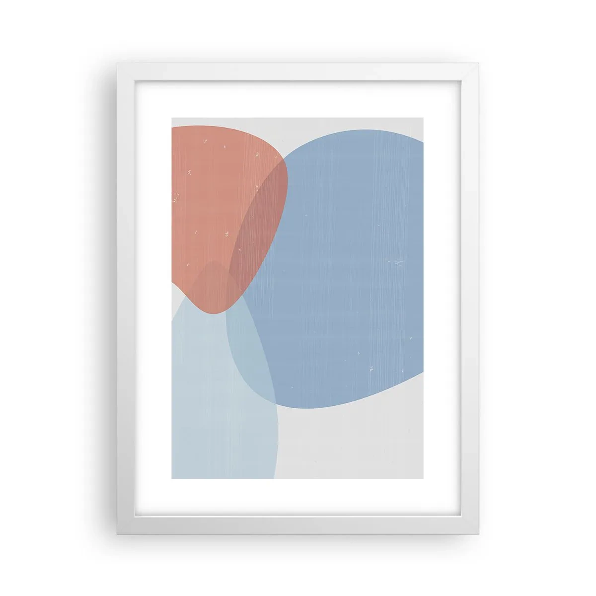 Póster en marco blanco - Relaciones en colores pastel - 30x40 cm