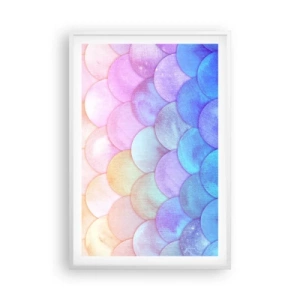 Póster en marco blanco - Concha de perla - 61x91 cm