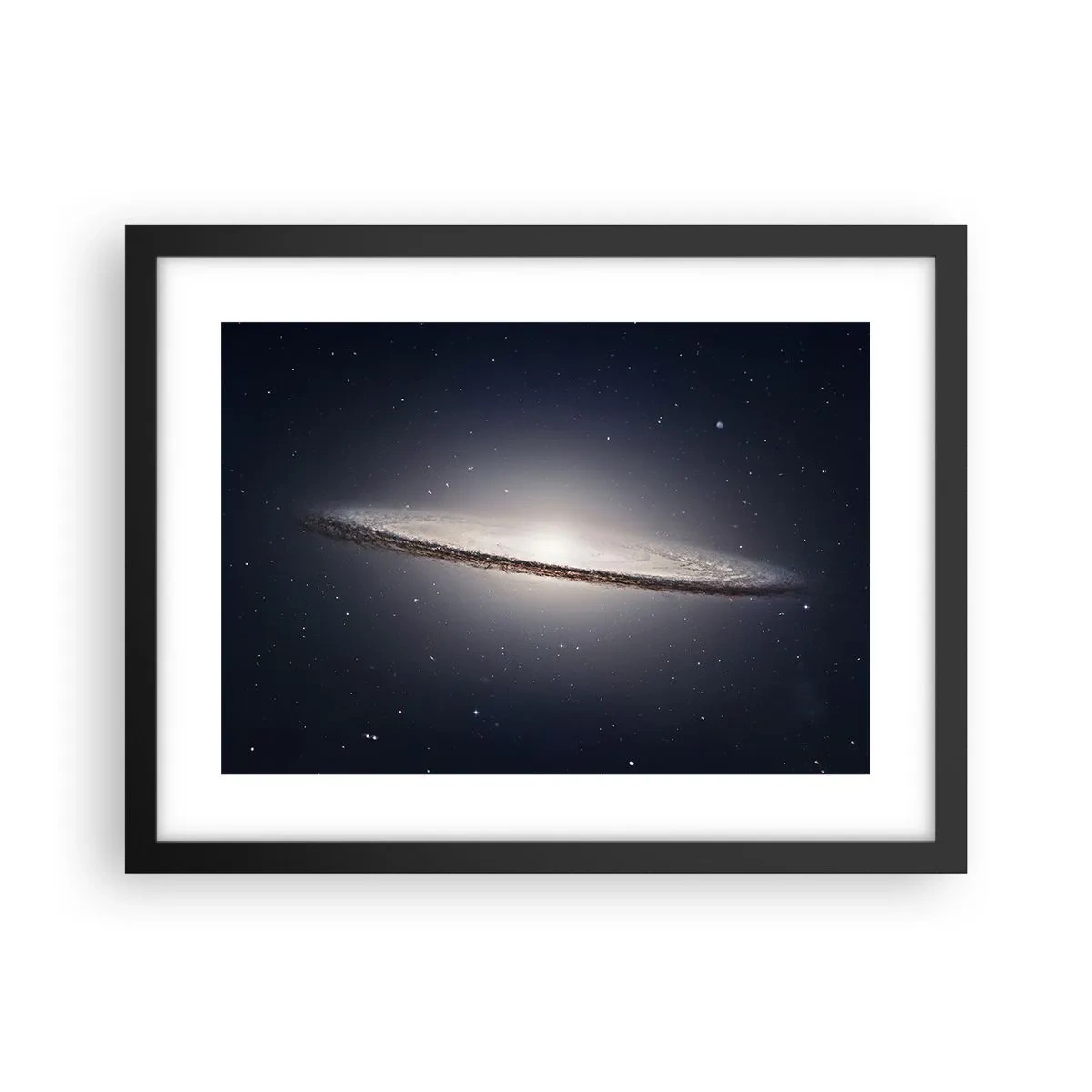 Póster en marco negro - Érase una vez en una galaxia muy, muy lejana.... - 40x30 cm