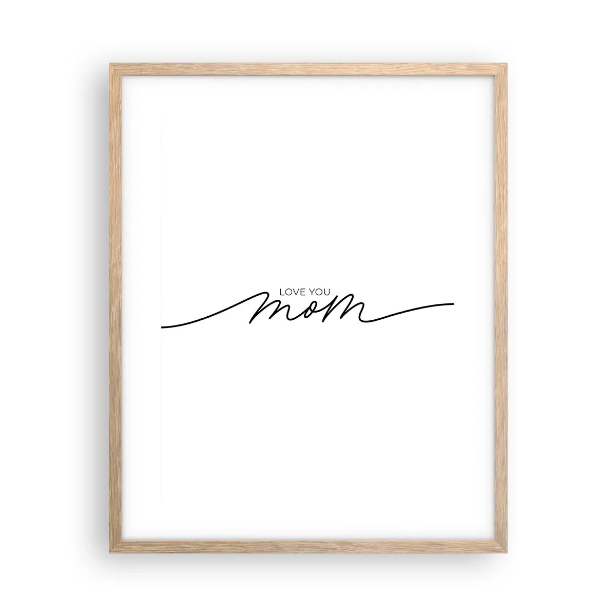 Póster en marco roble claro - Gran emoción - 40x50 cm