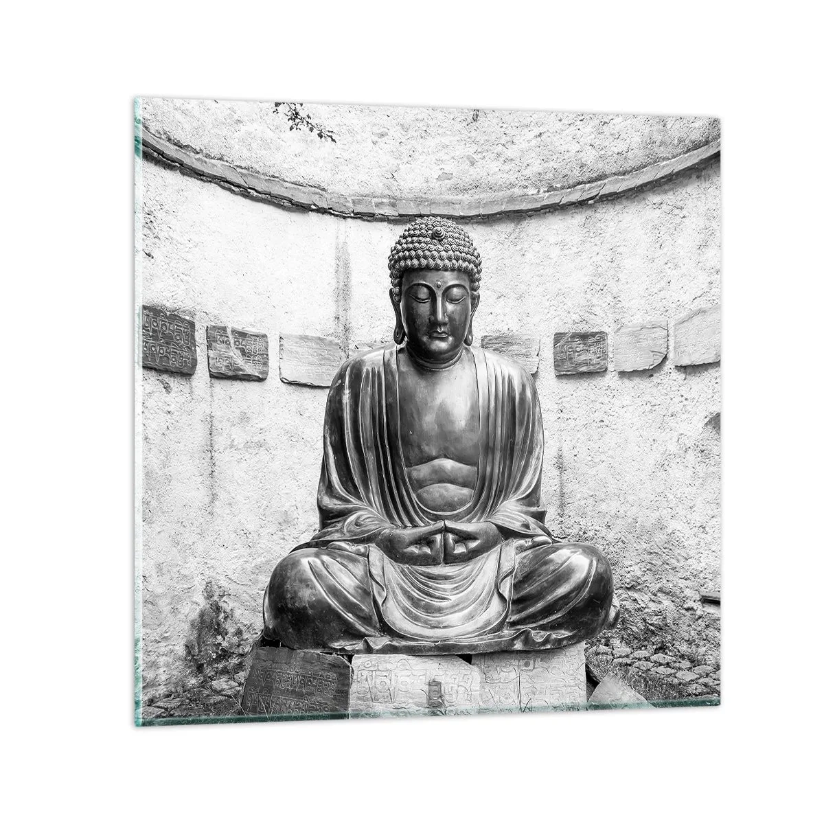 Cuadro sobre vidrio - Impresiones sobre Vidrio - En la fuente de la paz - 40x40 cm