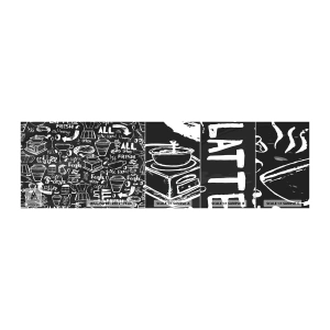 Muestra de fotomural autoadhesivo Deluxe Sticker - All you need is… - Gastronomía, Mural, Pintada - 100x30 cm