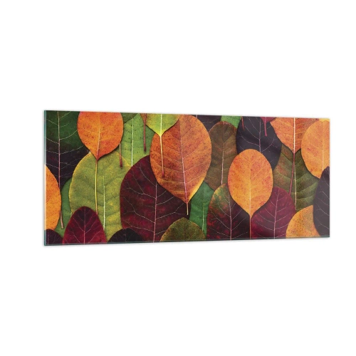 Cuadro sobre vidrio - Impresiones sobre Vidrio - Mosaico de otoño - 100x40 cm