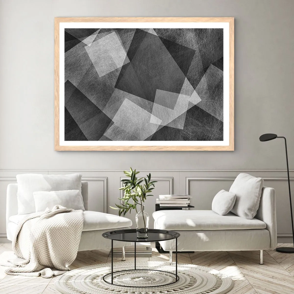 Póster en marco roble claro - Un símbolo eterno de permanencia y orden - 40x30 cm