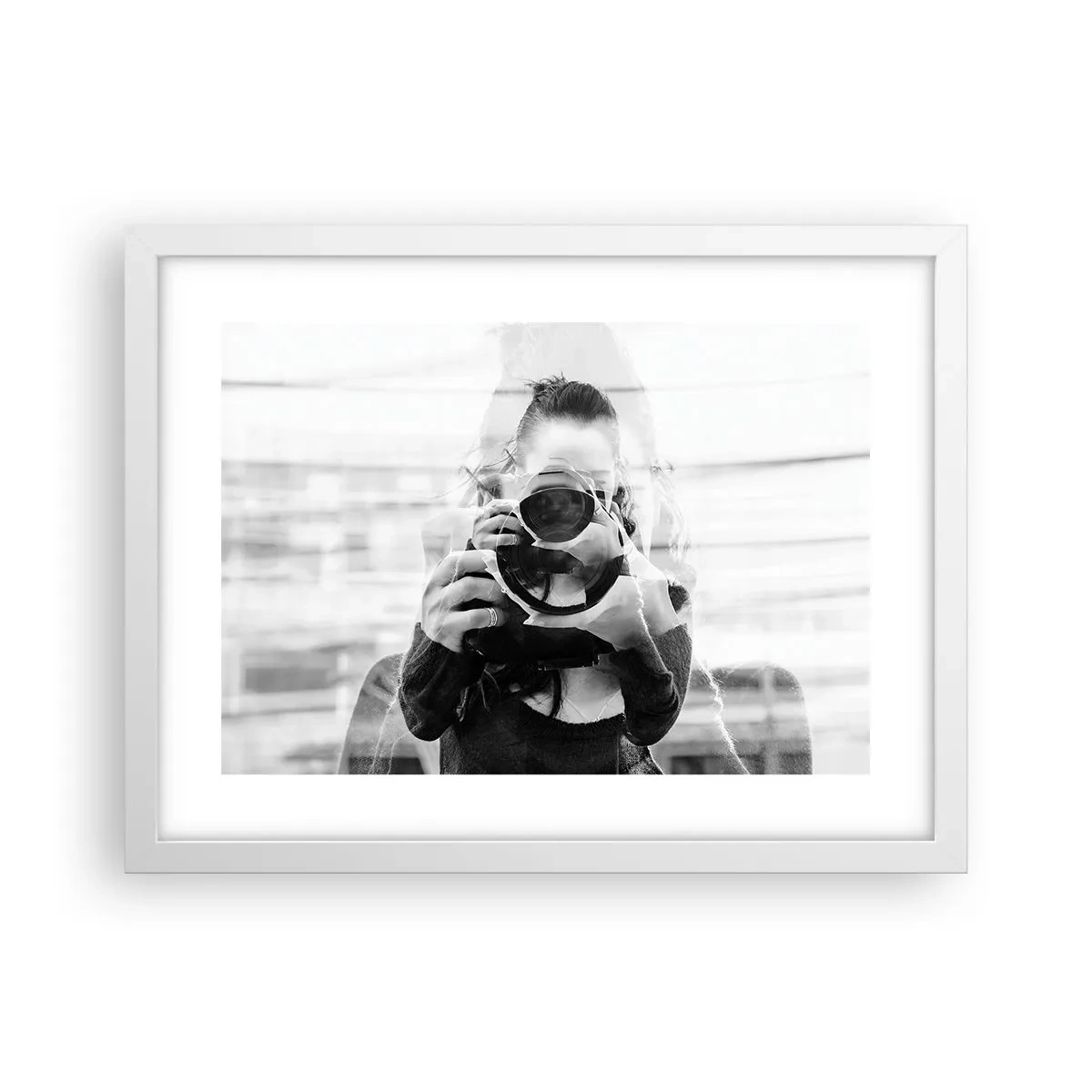 Póster en marco blanco - Creador y creación - 40x30 cm