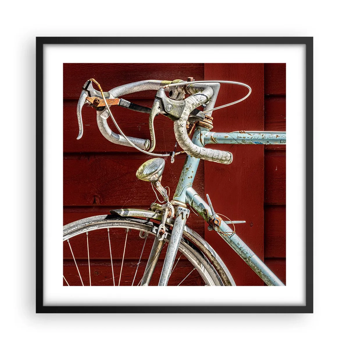 Póster en marco negro - Creada para las victorias - 50x50 cm