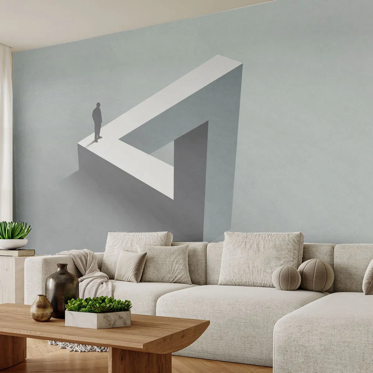 Fotomural Premium Sand - Y, sin embargo, es posible - Negocio, Industrial, Moderno - 500x350 cm