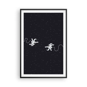 Póster en marco negro - Danza cósmica - 61x91 cm