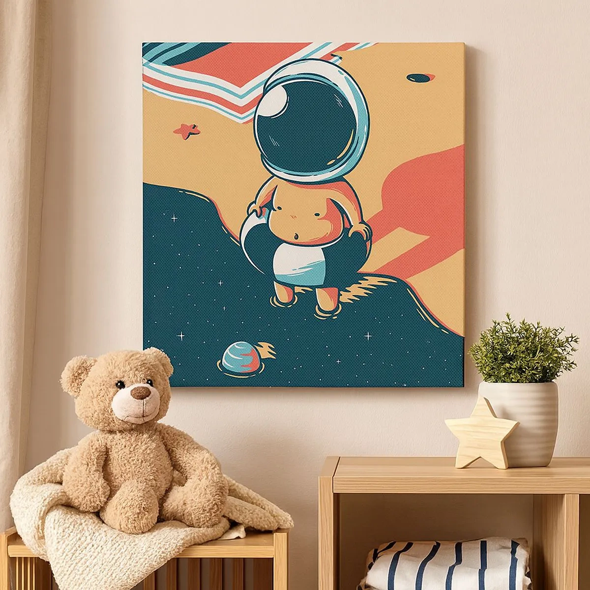 Cuadro sobre lienzo - Impresión de Imagen - Desde una perspectiva diferente - 30x30 cm