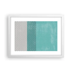 Póster en marco blanco - Composición equilibrada - 40x30 cm